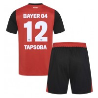 Bayer Leverkusen Edmond Tapsoba #12 Hjemmedraktsett Barn 2024-25 Kortermet (+ Korte bukser)